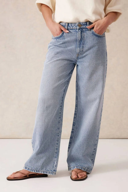 Ceres Life loose Straight Vintage Jeans in Vintage Blue