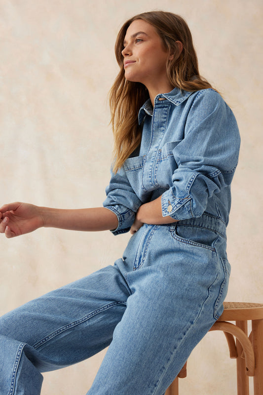 Ceres Life Denim Jumpsuit