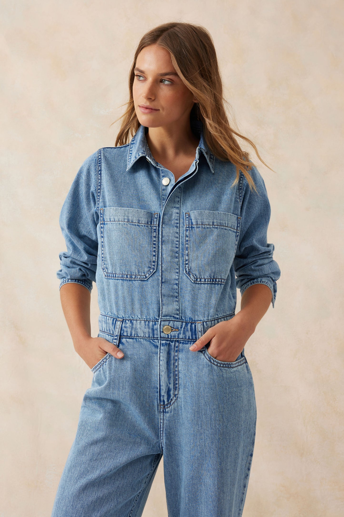 Ceres Life Denim Jumpsuit