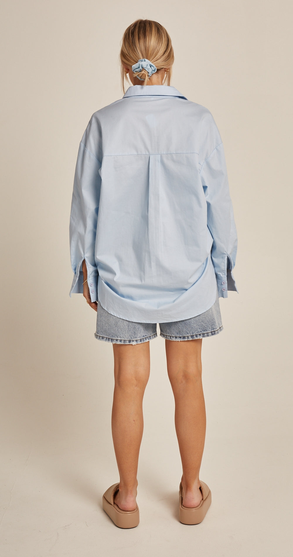 Feather+Noise Eve Shirt in Powder Blue