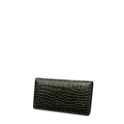 Sancia The Faro Travel Wallet in Kelp Croc