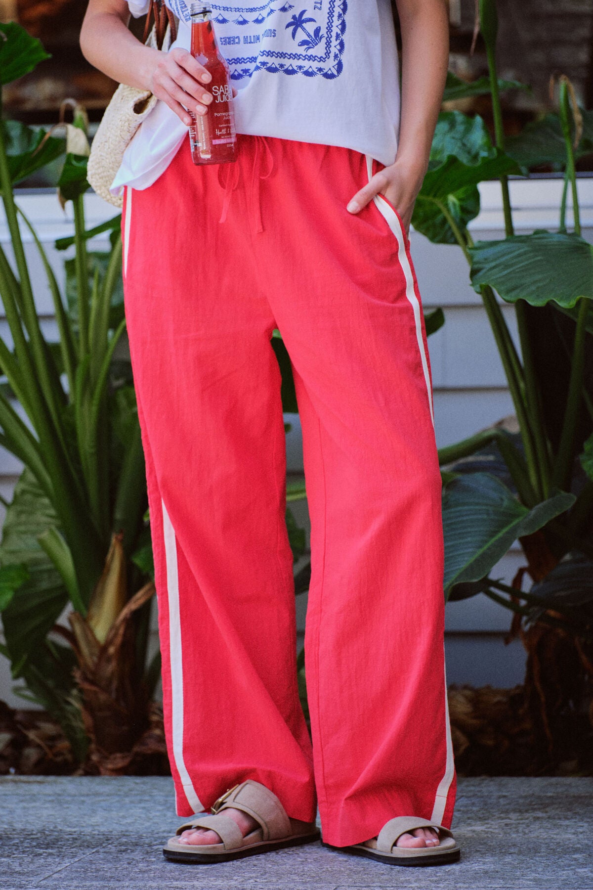 Ceres Life Drawstring Pant in Heritage Red