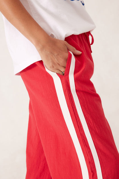 Ceres Life Drawstring Pant in Heritage Red