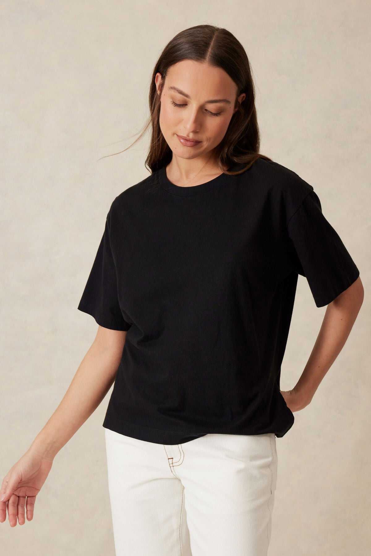 Ceres Life Slouchy Split Hem Tee