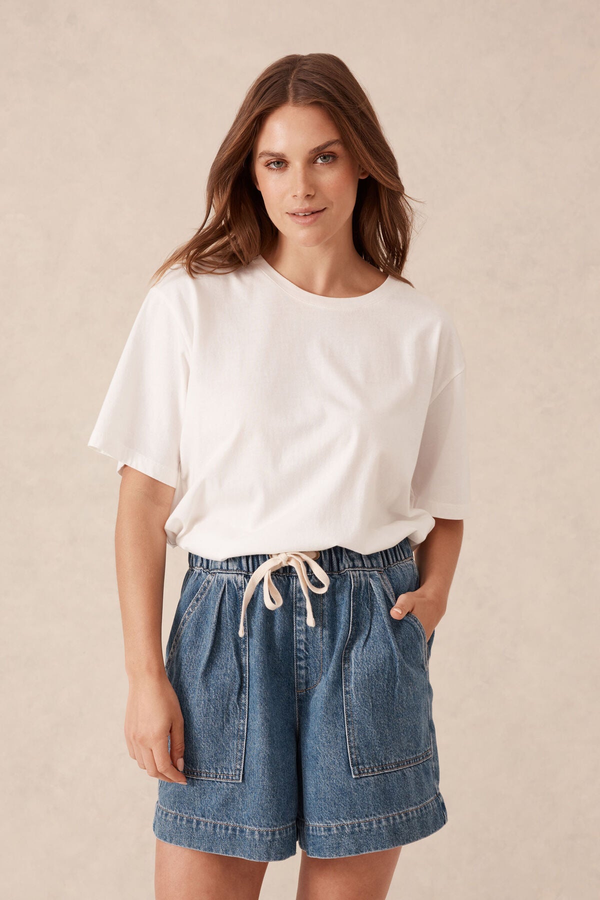 Ceres Life Slouchy Split Hem Tee