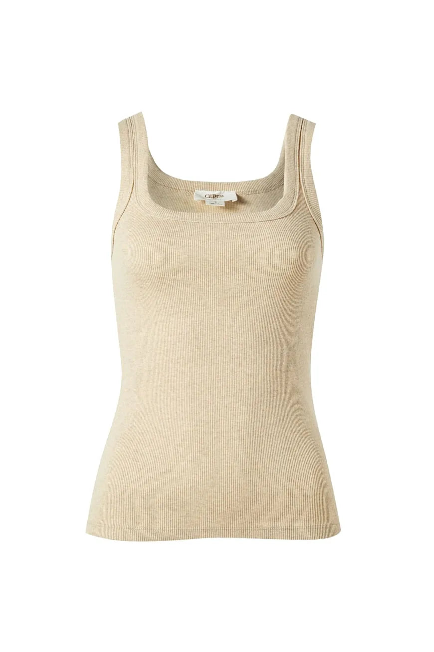 Ceres Life Contour Rib Square Neck Tank