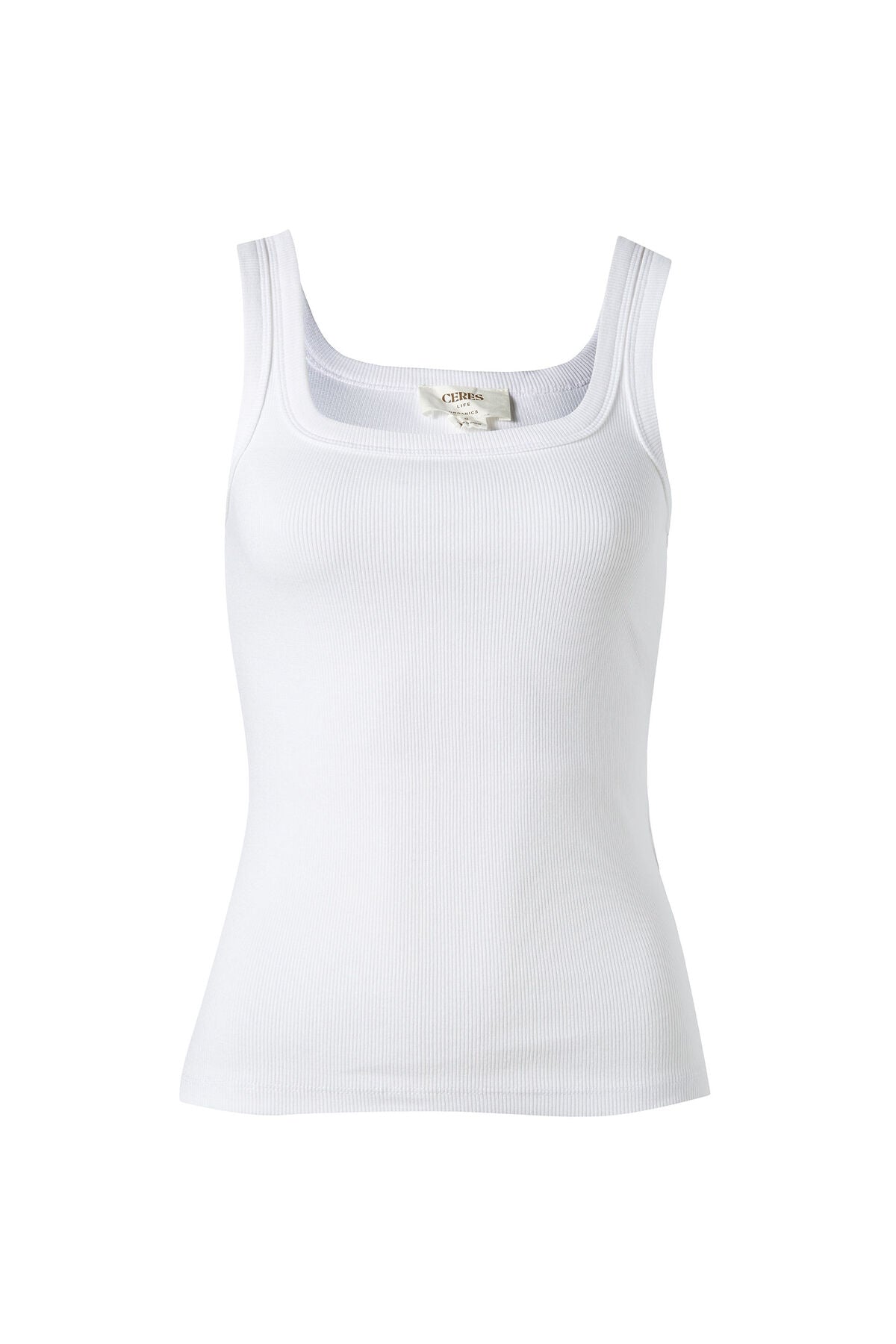 Ceres Life Contour Rib Square Neck Tank