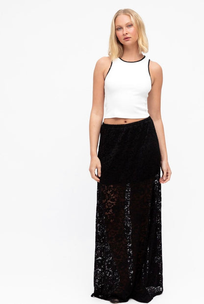 Black Lace Skirt