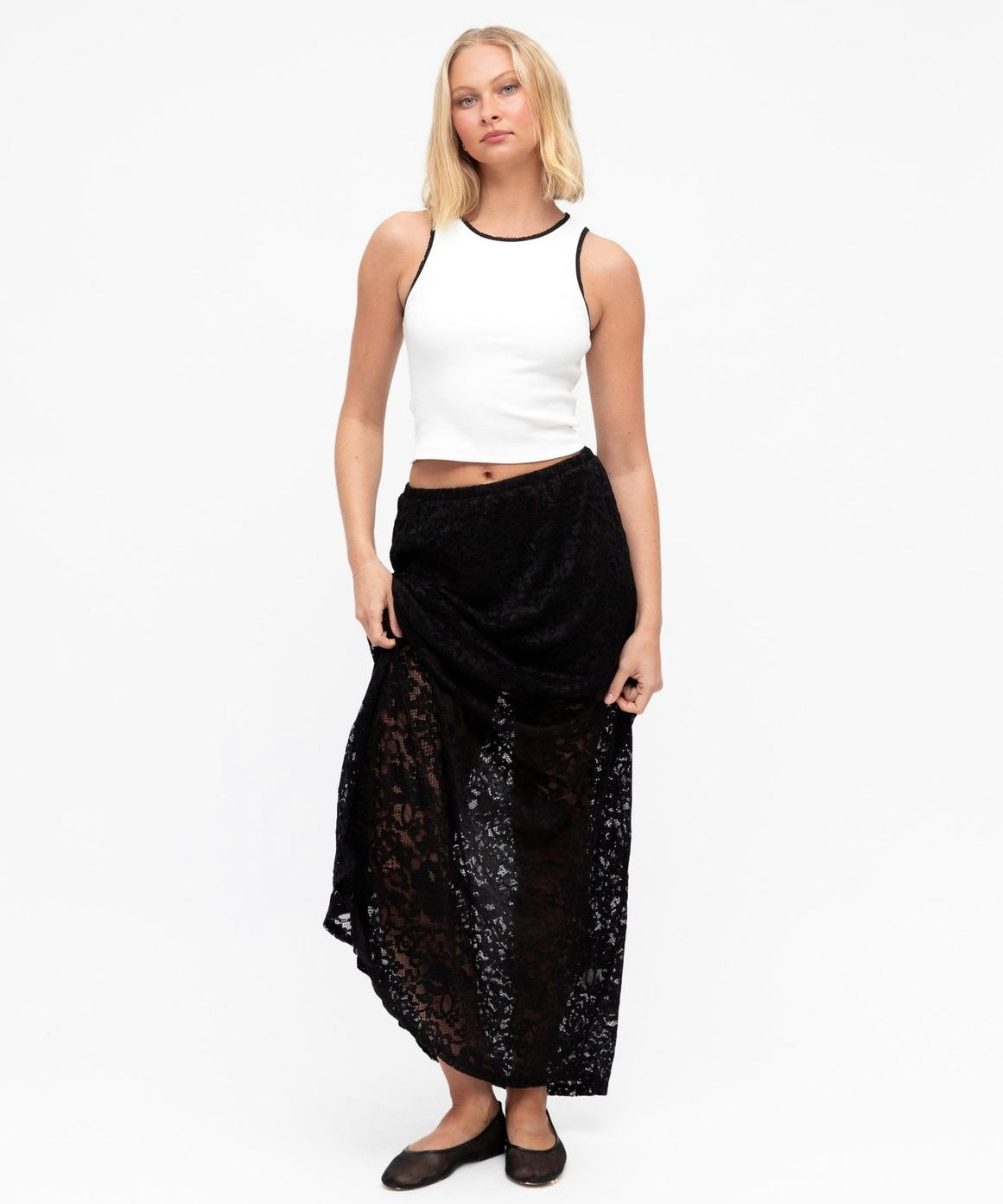 Black Lace Skirt