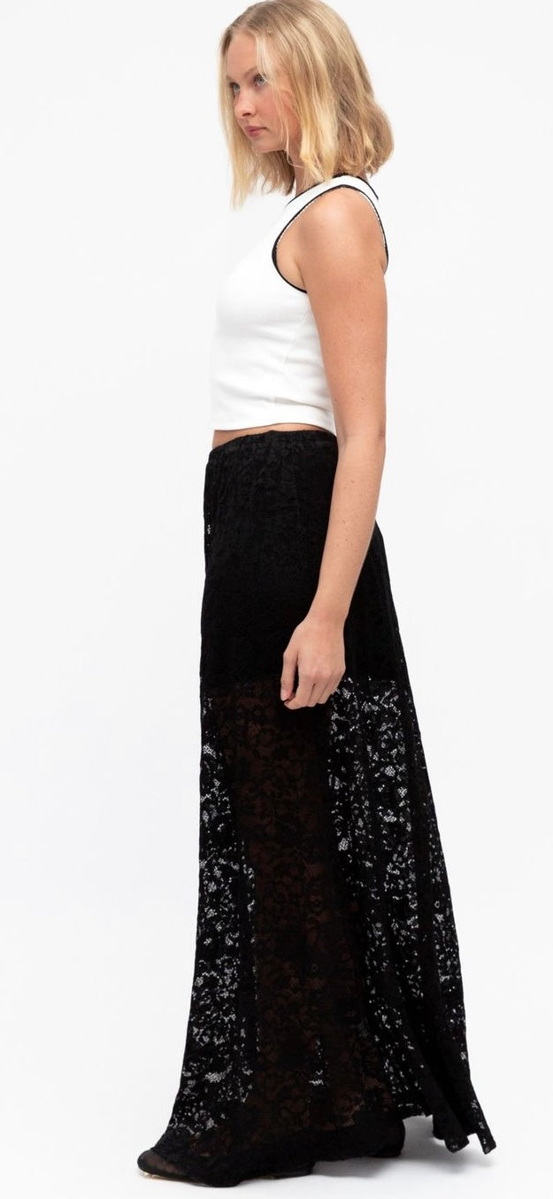 Black Lace Skirt