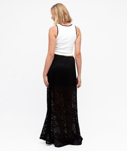 Black Lace Skirt