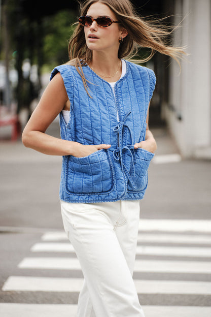 Ceres Life Quilted Tie Quilted Vest