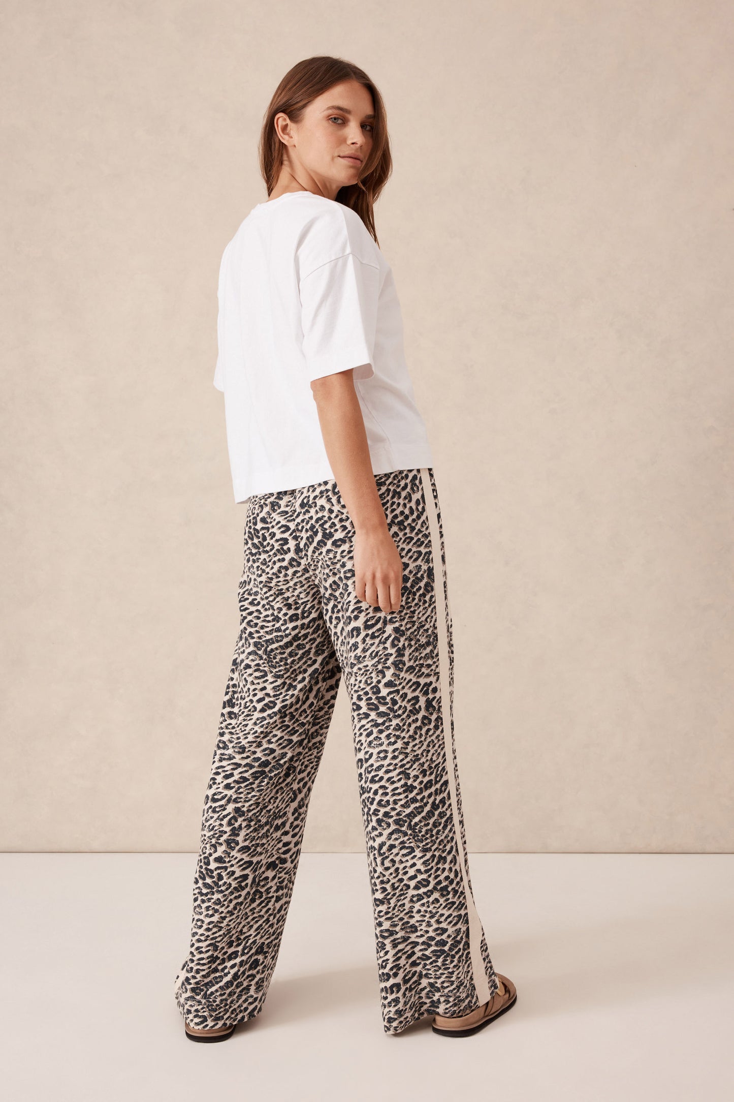 Ceres Life Leopard Relaxed Drawstring Pant