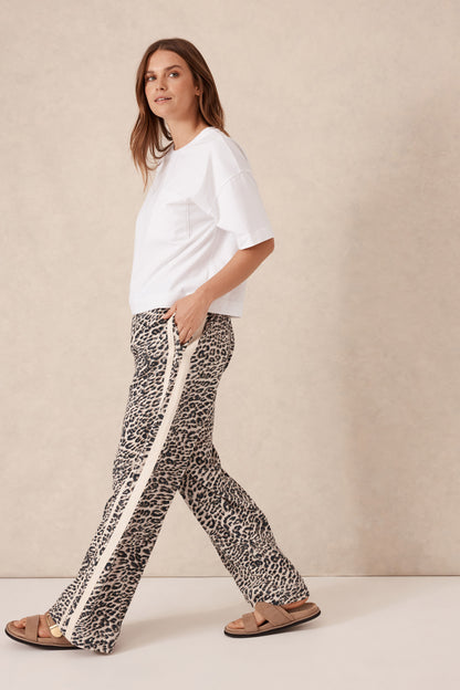 Ceres Life Leopard Relaxed Drawstring Pant