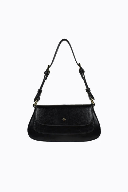 Peta+Jain Nikki Shoulder Bag in Black Crinkle