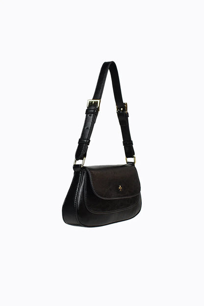 Peta+Jain Nikki Shoulder Bag in Black Crinkle