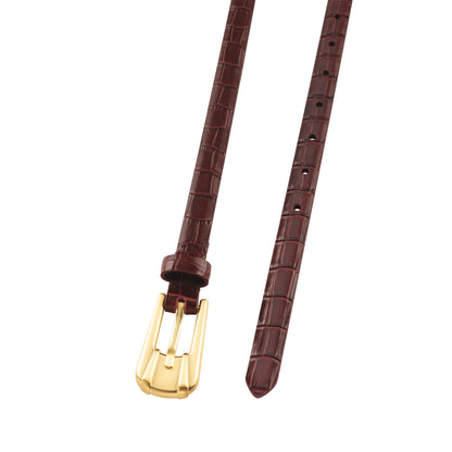 Sancia Carini Belt in Cranberry Croc