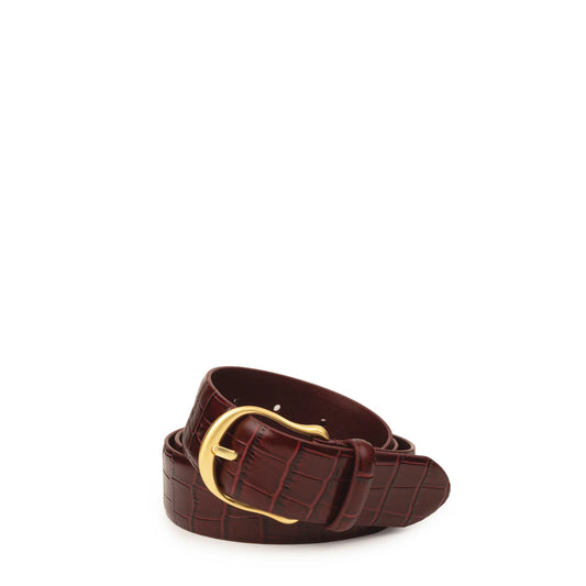 Sancia Liana Belt in Cranberry Croc