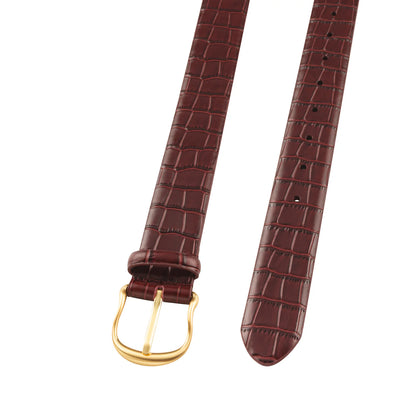 Sancia Liana Belt in Cranberry Croc