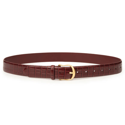 Sancia Liana Belt in Cranberry Croc