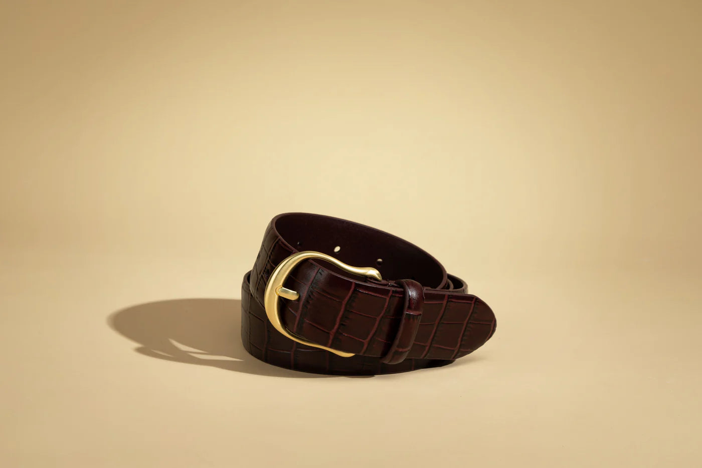 Sancia Liana Belt in Cranberry Croc