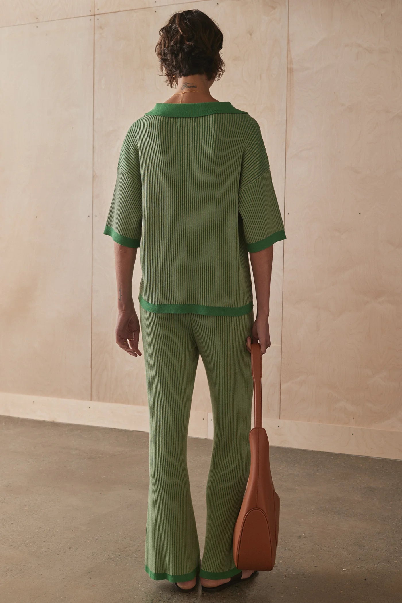 Sancai Ceilia Knit Pants in Matcha